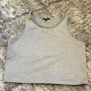 Cropped grey tank